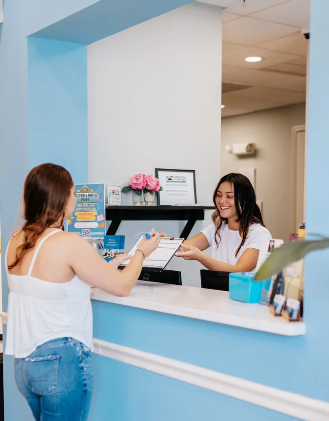 Front office sarasota chiropractic clinic